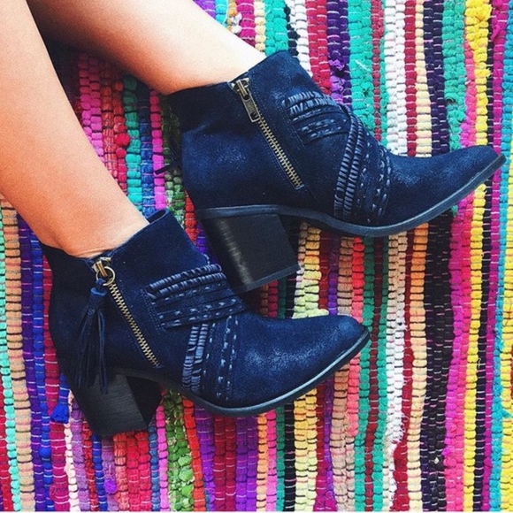 Tan Boho Suede Booties - Picture 5 of 5